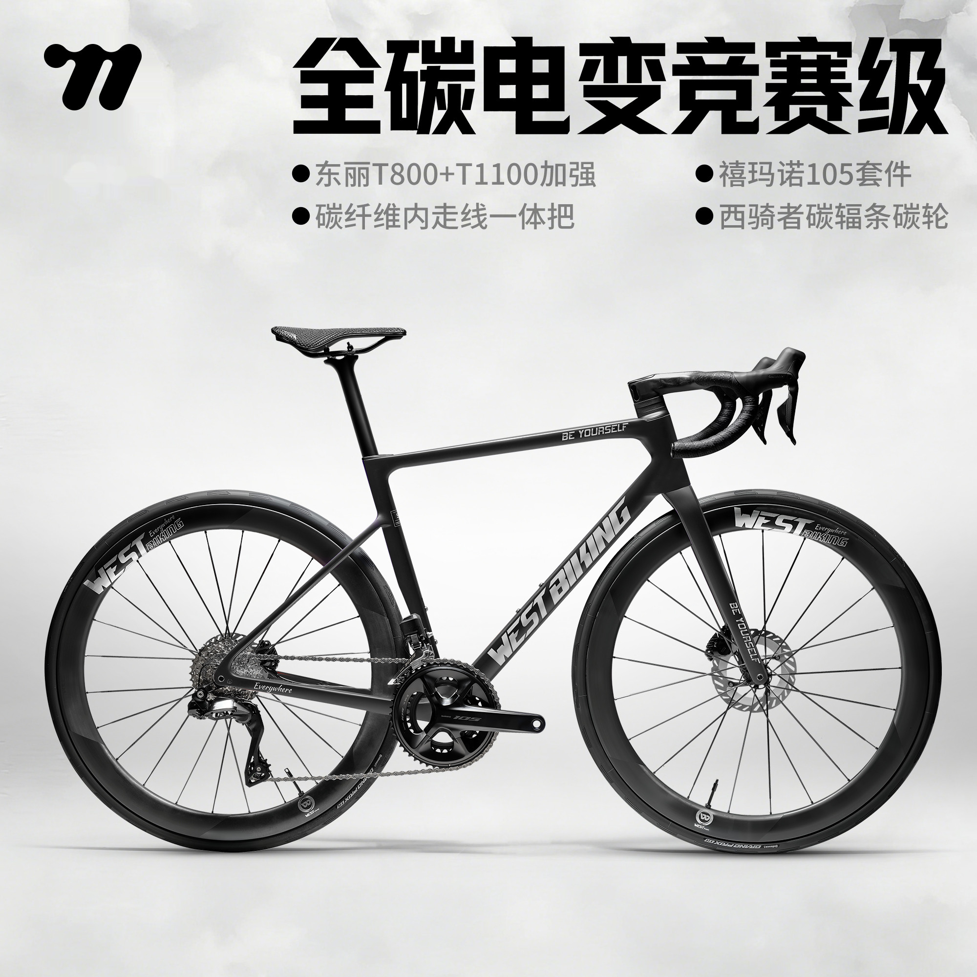 西骑者SL-ONE公路车T1100碳纤维