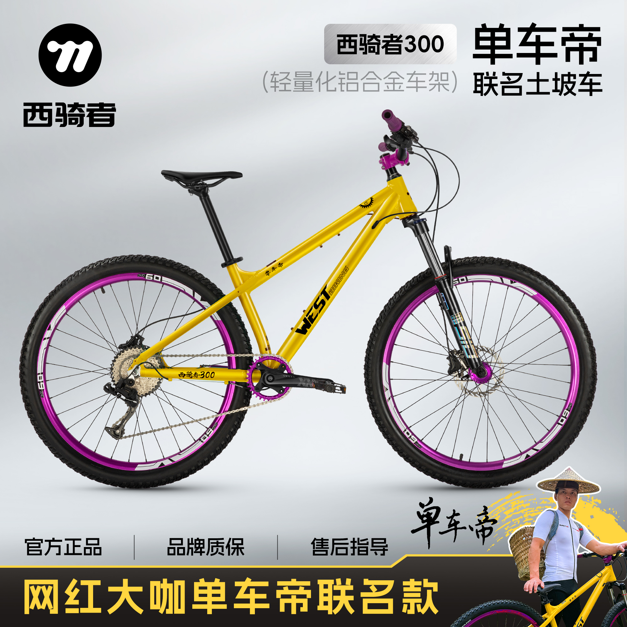 西骑者土坡车网红单车帝联名款