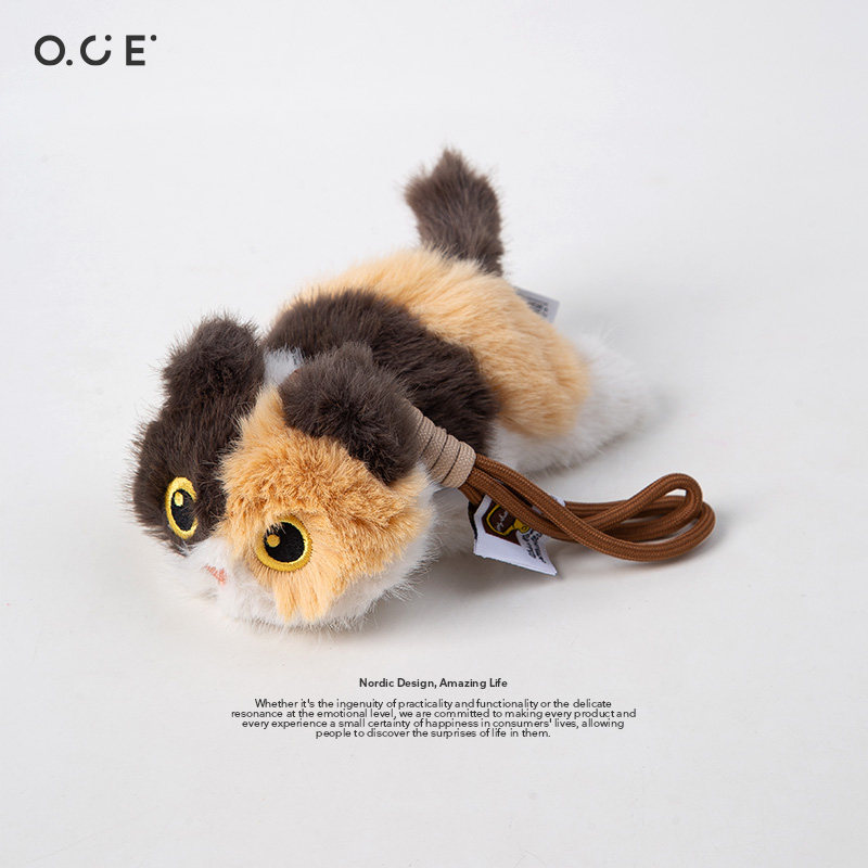 OCE趴姿黑猫玩偶猫咪公仔玩偶暹罗猫三花猫玩具挂件生日新年礼物图片