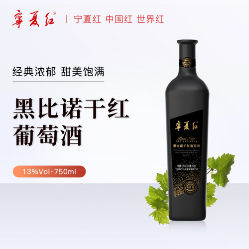宁夏红宁夏13度黑比诺葡萄酒
