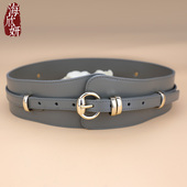 腰封女真皮牛皮时尚 腰带 夏季 束腰外搭装 饰宽皮带配连衣裙2024新款