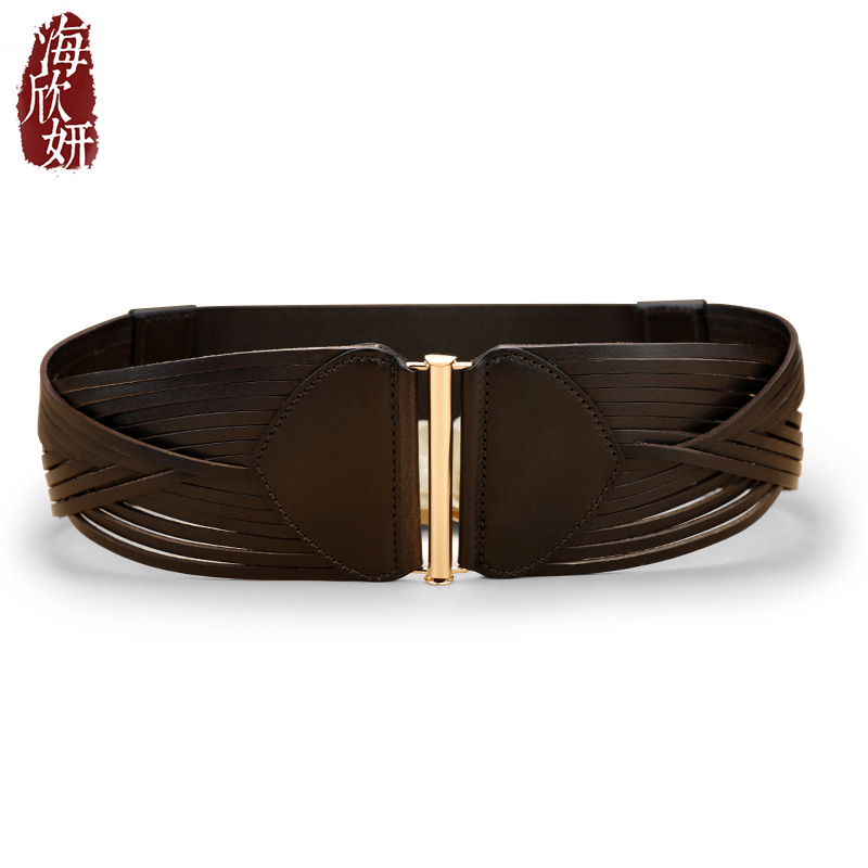 头层牛皮腰封新品，美女显瘦必备