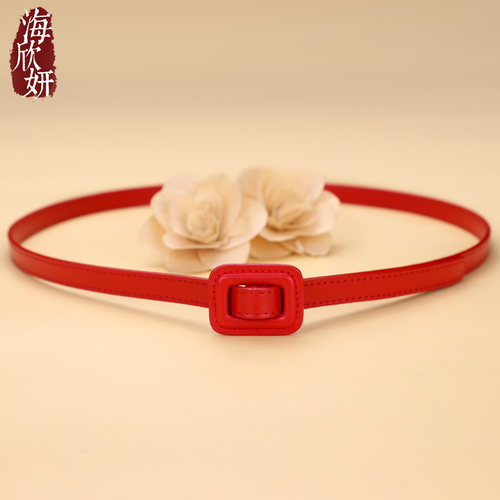 红运当头！真皮女腰带时尚百搭