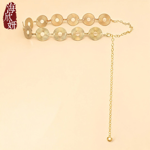 腰链女款时尚配饰合金链条装饰腰环高级感配衬衫裙子腰带百搭裤链