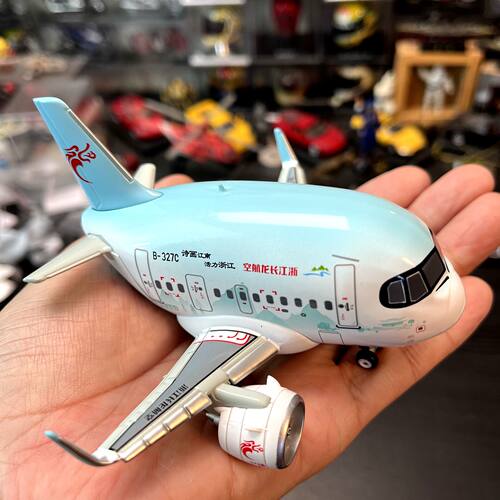 Q版长龙航空彩绘空客A321模型