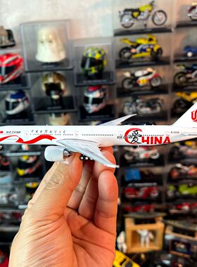 1：400比例合金飞机国航波音777-300ER客机带天线成品金属模型
