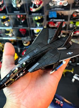 1：100合金飞机F-14雄猫战机成品金属模型VX4中队涂装配塑料支架