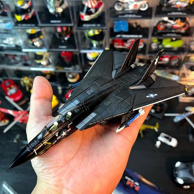 1：100合金飞机F-14雄猫战机成品金属模型VX4中队涂装配塑料支架