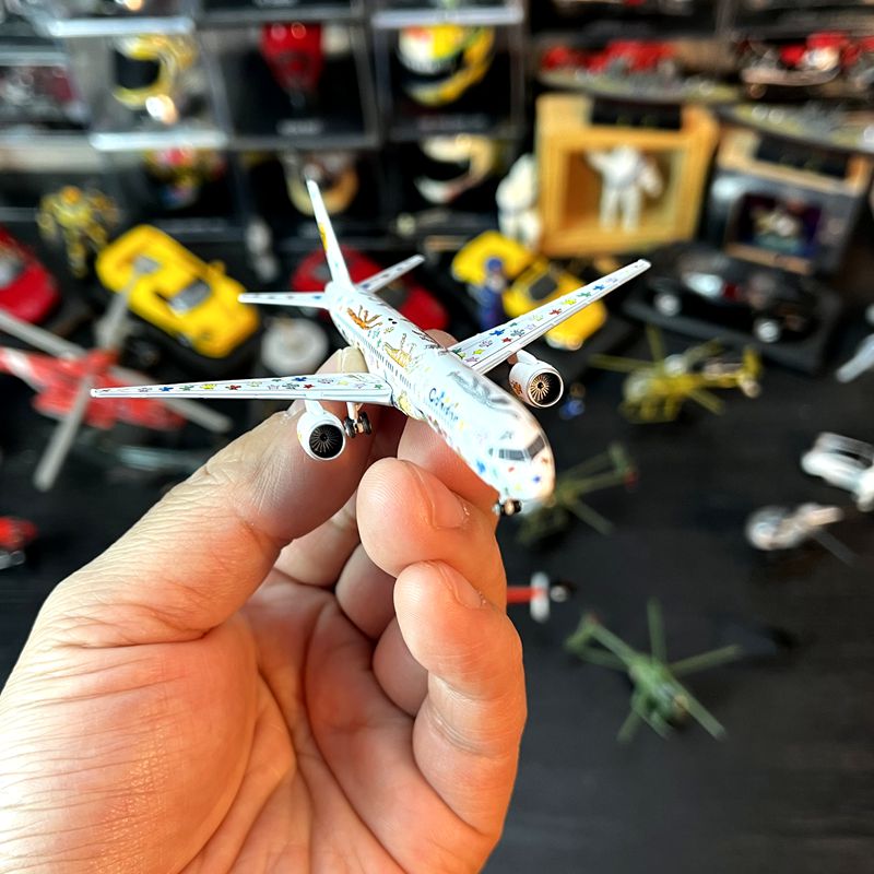 1：400比例合金飞机波音757-200德国神鹰航空天线版模型礼品藏品