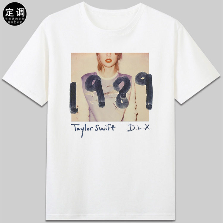 taylor Swift泰勒斯威夫特1989封面霉霉周边衣服纯棉圆领短袖t恤