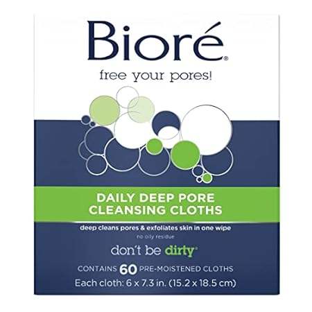 Bioré Daily Make Up Removing Cloths， Facial Cleansing Wip