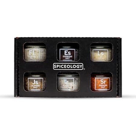 Spiceology - Luxe Infused Salt Gift Set - Set of 6 - New