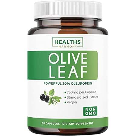 Olive Leaf Extract (Non-GMO) Super Strength: 20% Oleurope