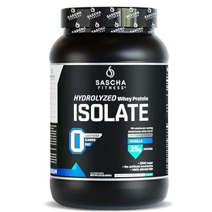SASCHA FITNESS Hydrolyzed Whey Protein Isolate，100% Grass