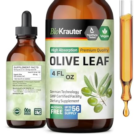 Olive Leaf Extract Liquid - Olive Leaf Tincture for Immun