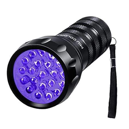 MIU COLOR Black Light UV Flashlight， Small UV Blacklight