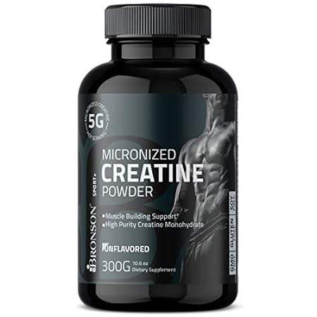 Bronson Micronized Creatine Powder 5g(5000mg) of Creatin