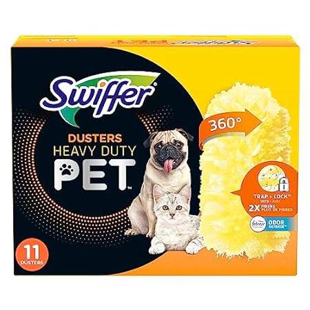 Swiffer Pet Heavy Duty Dusters Refills， Multisurface 360