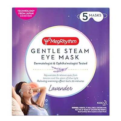 MegRhythm by Kao Gentle Steam Eye Mask， Lavender， Rejuven