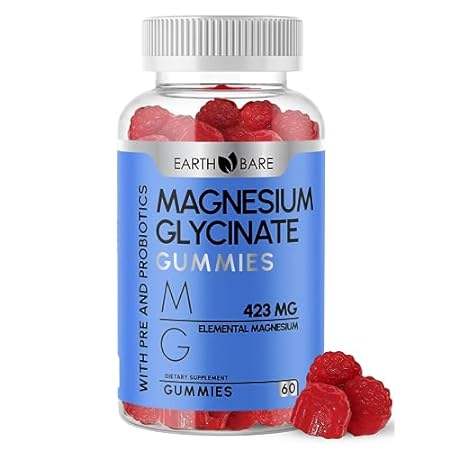 Earth Bare Magnesium Glycinate Gummies - High Potency Mag