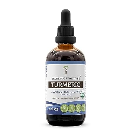 Turmeric USDA Organic Tincture Alcohol-Free Extract, High