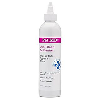 Pet MD Otic Clean Dog Ear Cleaner for Cats and Dogs - Eff