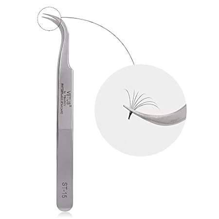 BEYELIAN Eyelash Extension Tweezers， Professional Lash Tw