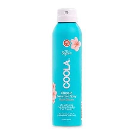 COOLA Organic Sunscreen SPF 70 Sunblock Spray， Dermatolog