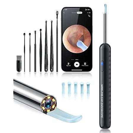 Ear Wax Removal， Ear Cleaner Camera with 1080P， Ear Clean