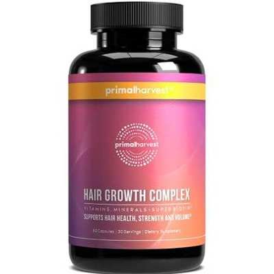 Hair Growth Vitamins by Primal Harvest， Hair Growth for W