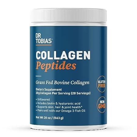 Dr. Tobias Collagen Peptides Powder, Grass Fed Bovine Col