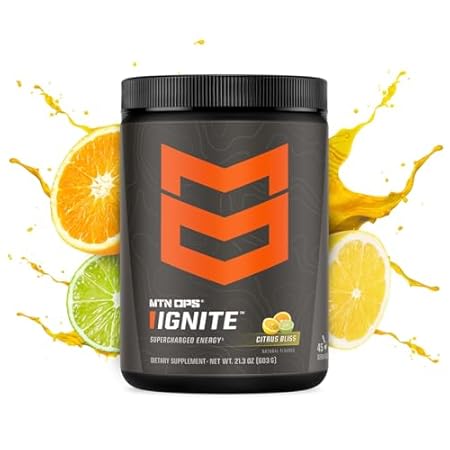 MTN OPS Ignite Energy Drink Powder, Gluten Free Nitric Ox