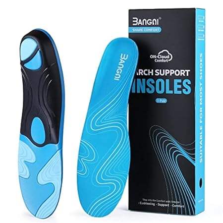 3ANGNI Plantar Fasciitis Insoles， Arch Support Insoles fo