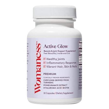 Womaness Active Glow Hair Skin and Nails Vitamins - Bioti
