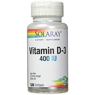 Solaray Vitamin D-3 - 400 IU - 120 Softgels