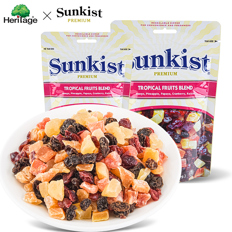 新奇士sunkist进口热带混合水果干150克