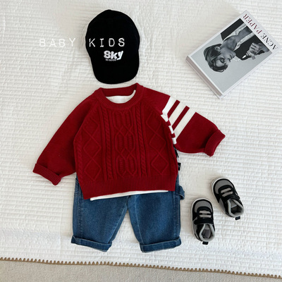 秋冬中性款潮范洋气毛衣