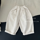 洋气外出大PP萝卜裤 婴幼儿童中性款 子潮 男女宝宝休闲宽松长裤 春装