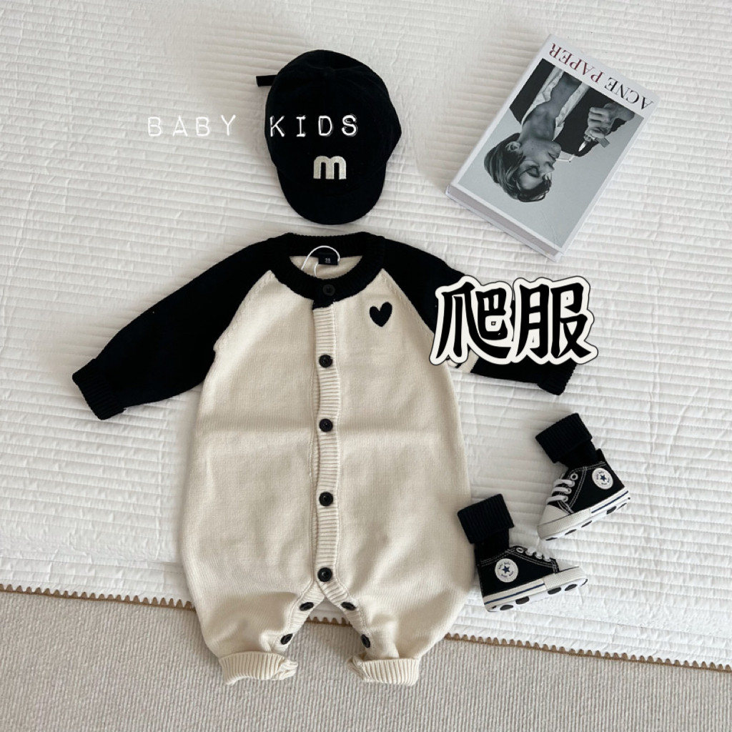 ins春秋男宝宝帅气条纹全开扣针织连体衣婴儿潮范外出爬爬服哈衣,童装/婴儿装/亲子装,连身衣/爬服/哈衣,淘宝优惠券,粉丝福利购,淘宝优惠卷