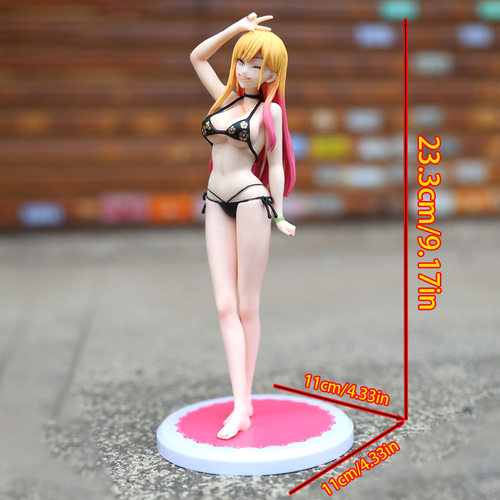 跨境爆款泳装比基尼喜多川海梦美少女手办模型机箱摆件玩具礼物