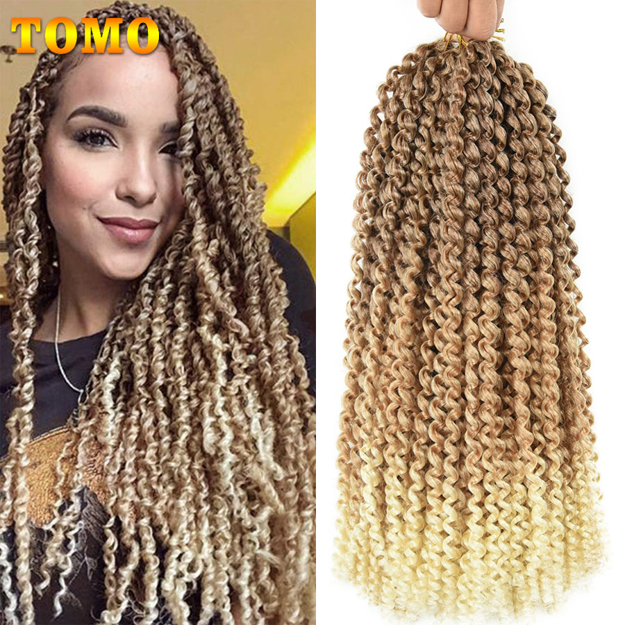 Long Water Wave Synthetic Braiding Hair Extensions 14 18 22