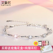 Vòng tay đông lạnh dần dần Nữ Sterling Bạc Hàn Quốc Tính cách đơn giản Sinh viên Mạng Vòng tay đỏ Tanabata Quà tặng sinh nhật ngày Valentine - Vòng đeo tay Cuff