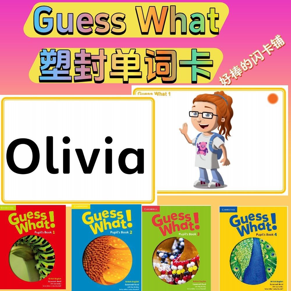 剑桥GuessWhat塑封闪卡