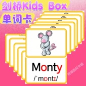 Kids 闪卡剑桥国际少儿英语教师教具塑封KB单词学习英语 Box第二版
