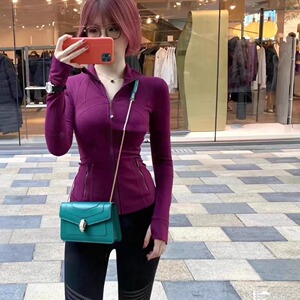 LU同款Define瑜伽外套长袖女士修身显瘦秋跑步运动休闲夹克健身服