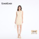 bebe2026春季 连衣裙150006 短款 新款 女士千金风重工无袖