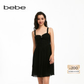 蝴蝶结短款 bebe夏季 系列女士薄款 吊带连衣裙250006