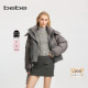 bebe冬季 系列女士宽松烫仿钻局部牛仔拼接短款 羽绒服403402
