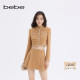 bebe2025秋冬新款 女士小香风粗花呢含羊毛羊驼毛夹克外套440311