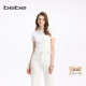 bebe春秋系列女士气质LOGO链条修身 针织上衣330401